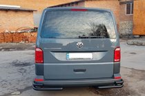 Volkswagen T6 2015–2024 Bakre hörnskydd AK003-Double Black (2 st, rostfritt stål) foto 3