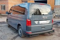 Volkswagen T6 2015–2024 Bakre hörnskydd AK003-Double Black (2 st, rostfritt stål) foto 5