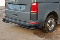 Volkswagen T6 2015–2024 Bakre hörnskydd AK003-Double Black (2 st, rostfritt stål) foto 1