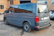 Volkswagen T6 2015–2024 Bakre hörnskydd AK003-Double Black (2 st, rostfritt stål) foto 6