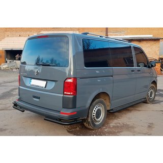 Bakre hörnskydd AK003-Double Black (2 st, rostfritt stål) Volkswagen T6 2015–2024 foto 4