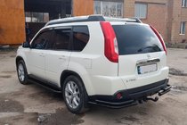 Nissan X-trail T31 2007–2014 Bakre hörnbågar AK003-Double Black (2 st, rostfritt stål) foto 3