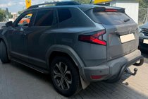 Renault Duster 2024– Bakre skyddsbåge AK007 Black (rostfritt stål) foto 2