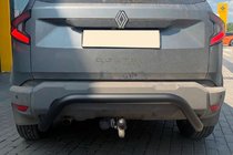 Renault Duster 2024– Bakre skyddsbåge AK007 Black (rostfritt stål) foto 4