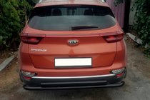 Kia Sportage 2015–2021 Bakre skyddsbåge AK002-2 Black (rostfritt stål) foto 2