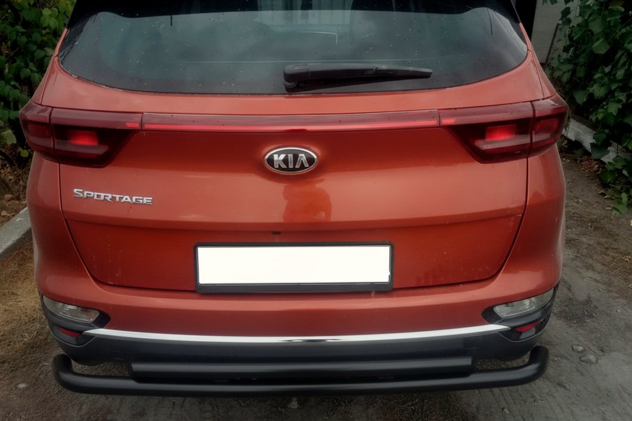Kia Sportage 2015–2021 Bakre skyddsbåge AK002-2 Black (rostfritt stål) Image