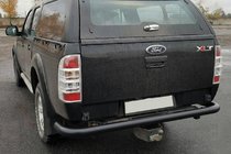 Ford Ranger 2007–2011 Bakre skyddsbåge AK005 Black (rostfritt stål) foto 5