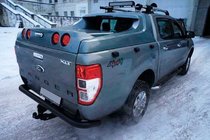 Ford Ranger 2011–2022 Bakre skyddsbåge AK005 Black (2011-2018, rostfritt) foto 2