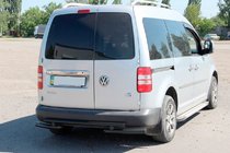 Volkswagen Caddy 2004–2010 Bakbåge AK003-2 Black (2 st, rostfritt stål) foto 4