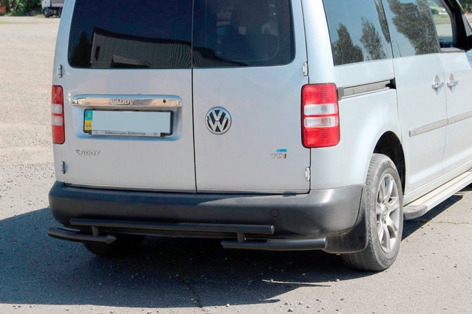 Volkswagen Caddy 2010–2015 Bakbåge AK003-2 Black (2 st, rostfritt stål) Foto 1