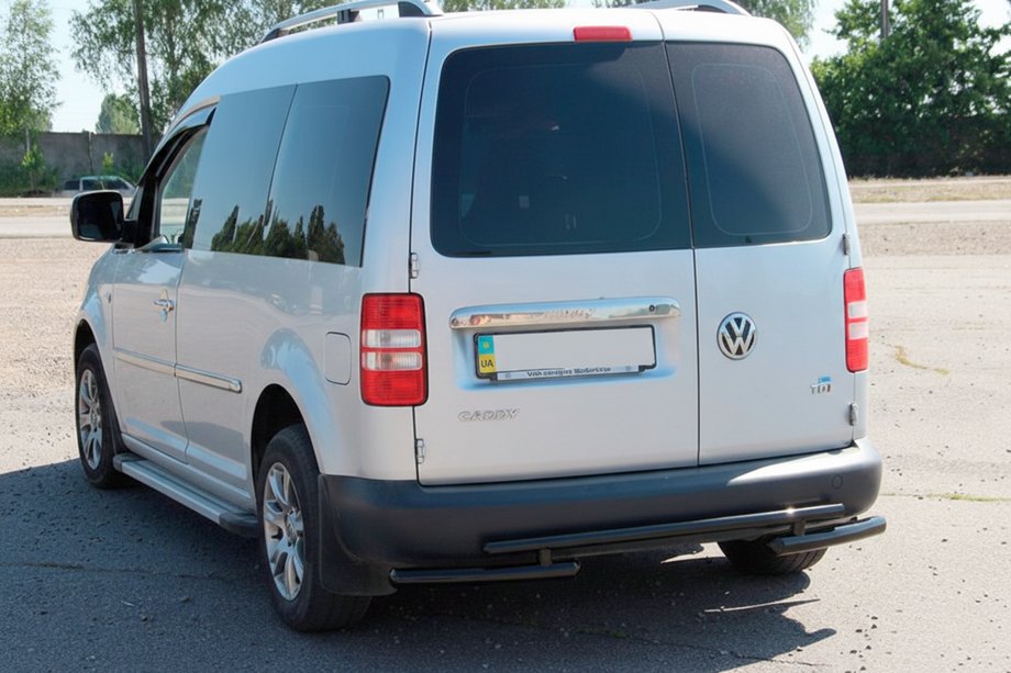 Volkswagen Caddy 2010–2015 Bakbåge AK003-2 Black (2 st, rostfritt stål) Foto 3