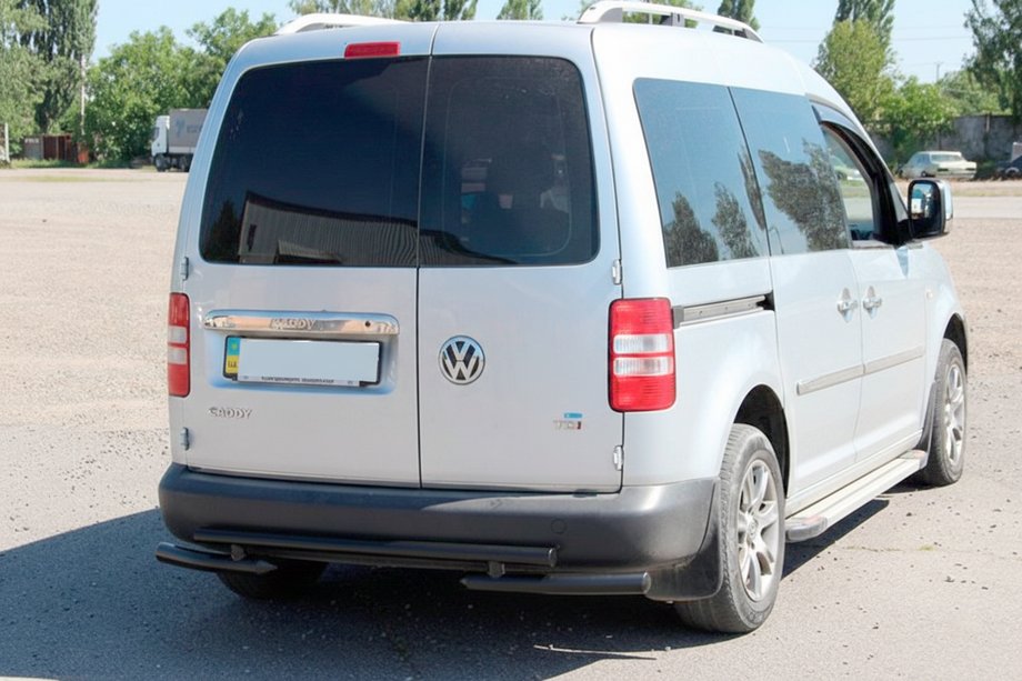 Volkswagen Caddy 2010–2015 Bakbåge AK003-2 Black (2 st, rostfritt stål) Foto 4