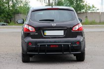 Nissan Qashqai 2007–2010 Bakre båge AK011 Black (rostfritt stål) foto 1