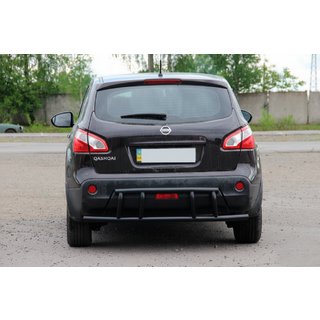 Bakre båge AK011 Black (rostfritt stål) Nissan Qashqai 2007–2010 foto 1