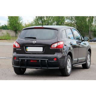 Bakre båge AK011 Black (rostfritt stål) Nissan Qashqai 2007–2010 foto 2