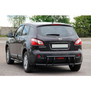 Bakre båge AK011 Black (rostfritt stål) Nissan Qashqai 2007–2010 foto 3