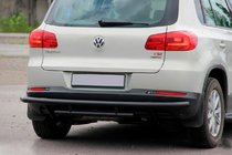 Volkswagen Tiguan 2007–2016 Bakre skyddsbåge AK002-2 Black (rostfritt stål) foto 1