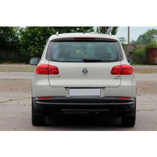 Bakre skyddsbåge AK002-2 Black (rostfritt stål) Volkswagen Tiguan 2007–2016 foto 4