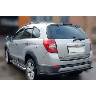 Bakre skyddsbåge AK005 Black (rostfritt stål) Chevrolet Captiva 2006–2019 foto 1
