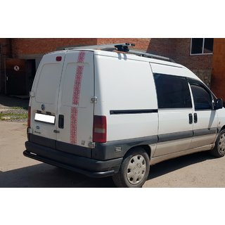 Bakre skyddsbåge AK005 Black (rostfritt stål) Fiat Scudo 1996–2007 foto 3