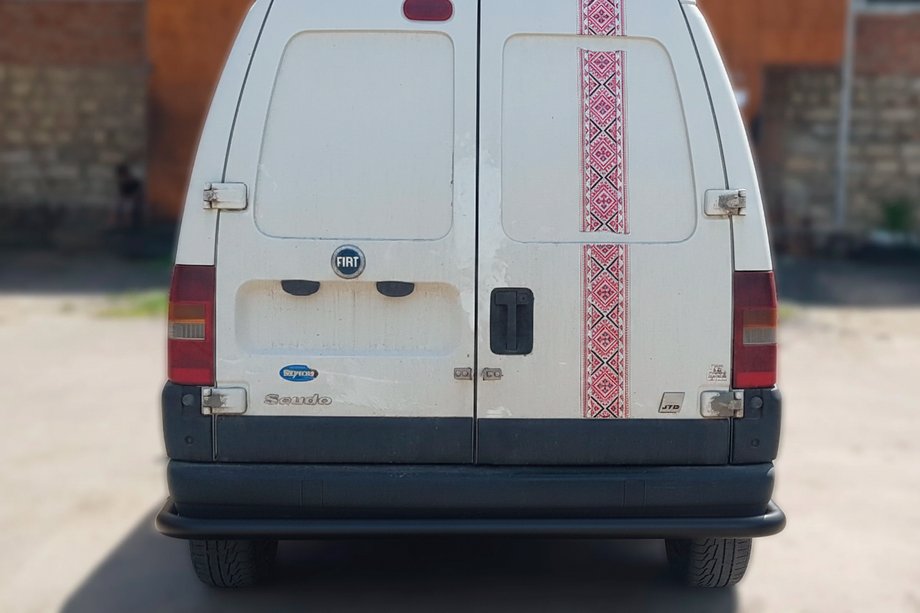 Fiat Scudo 1996–2007 Bakre skyddsbåge AK005 Black (rostfritt stål) Image