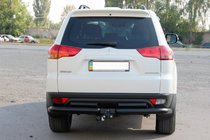 Mitsubishi Pajero Sport 2008–2015 Bakre stötfångarskydd AK003-Special Black (2 st, rostfritt stål) foto 2