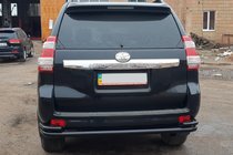 Toyota Land Cruiser Prado 150 2009–2023 Bakre skyddsbåge AK005-2 Black (rostfritt stål) foto 2