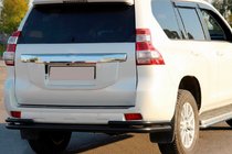 Toyota Land Cruiser Prado 150 2009–2023 Bakre skyddsbåge AK005-2 Black (rostfritt stål) foto 5