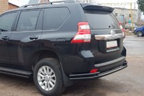Toyota Land Cruiser Prado 150 2009–2023 Bakre skyddsbåge AK005-2 Black (rostfritt stål) foto 3