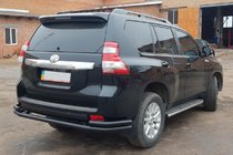 Toyota Land Cruiser Prado 150 2009–2023 Bakre skyddsbåge AK005-2 Black (rostfritt stål) foto 4