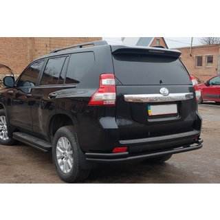 Bakre skyddsbåge AK005-2 Black (rostfritt stål) Toyota Land Cruiser Prado 150 2009–2023 foto 1