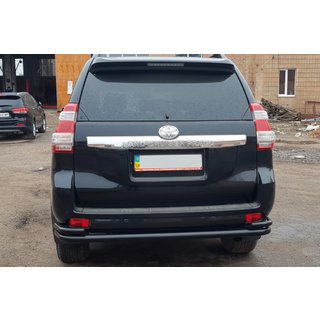 Bakre skyddsbåge AK005-2 Black (rostfritt stål) Toyota Land Cruiser Prado 150 2009–2023 foto 2