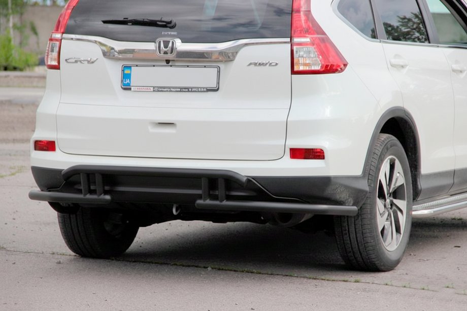 Honda CRV 2012–2016 Bakre skyddsbåge AK003-21 Black (rostfritt stål) Image