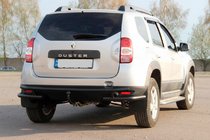 Renault Duster 2008–2017 Bakre skyddsbåge AK005-Special Black (rostfritt stål) foto 1