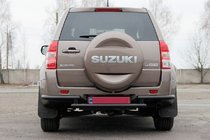 Suzuki Grand Vitara 2005–2017 Bakre skyddsbåge AK003-2 Black (rostfritt stål) foto 1