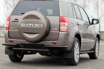 Suzuki Grand Vitara 2005–2017 Bakre skyddsbåge AK003-2 Black (rostfritt stål) foto 2
