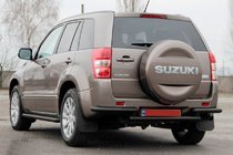 Suzuki Grand Vitara 2005–2017 Bakre skyddsbåge AK003-2 Black (rostfritt stål) foto 3