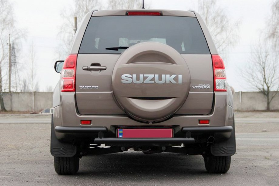 Suzuki Grand Vitara 2005–2017 Bakre skyddsbåge AK003-2 Black (rostfritt stål) Image