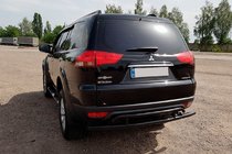 Mitsubishi Pajero Sport 2008–2015 Bakre skyddsbåge AK002-2 Black (2 st, rostfritt stål) foto 3