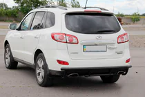 Hyundai Santa Fe 2 2006–2012 Bakre båge AK002-2 Black (rostfritt stål) foto 3