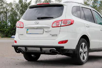 Hyundai Santa Fe 2 2006–2012 Bakre båge AK002-2 Black (rostfritt stål) foto 5