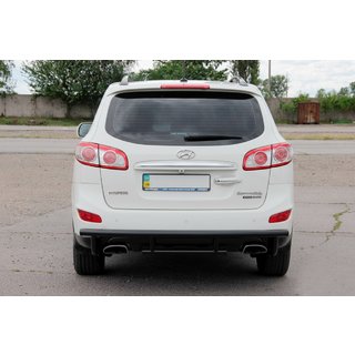 Bakre båge AK002-2 Black (rostfritt stål) Hyundai Santa Fe 2 2006–2012 foto 1