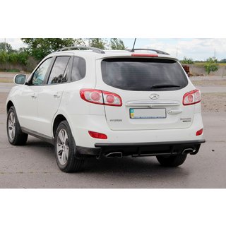 Bakre båge AK002-2 Black (rostfritt stål) Hyundai Santa Fe 2 2006–2012 foto 3
