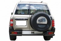 Nissan Patrol Y61 1997–2011 Bakre skyddsbåge AK005-1 Black (rostfritt stål) foto 1