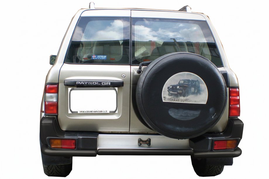 Nissan Patrol Y61 1997–2011 Bakre skyddsbåge AK005-1 Black (rostfritt stål) Image