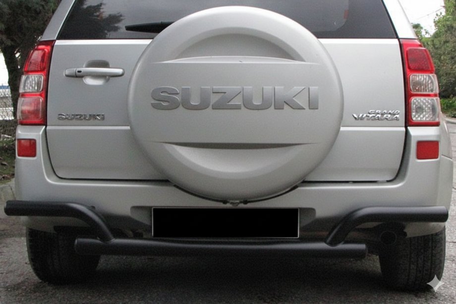 Suzuki Grand Vitara 2005–2017 Bakre skyddsbåge AK005-2 Black (rostfritt stål) Image