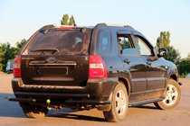Kia Sportage 2004–2010 Bakbåge AK007 Black (rostfritt stål) foto 2