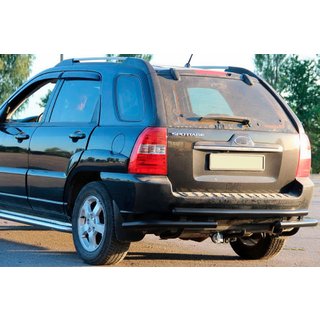 Bakbåge AK007 Black (rostfritt stål) Kia Sportage 2004–2010 foto 1
