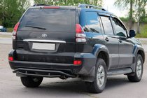 Toyota Land Cruiser Prado 120 2002–2009 Bakre skyddsbåge AK008-1 Black foto 3