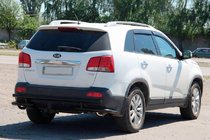 Kia Sorento II XM 2009–2014 Bakre skyddsbåge AK003-2 Black (rostfritt stål) foto 1